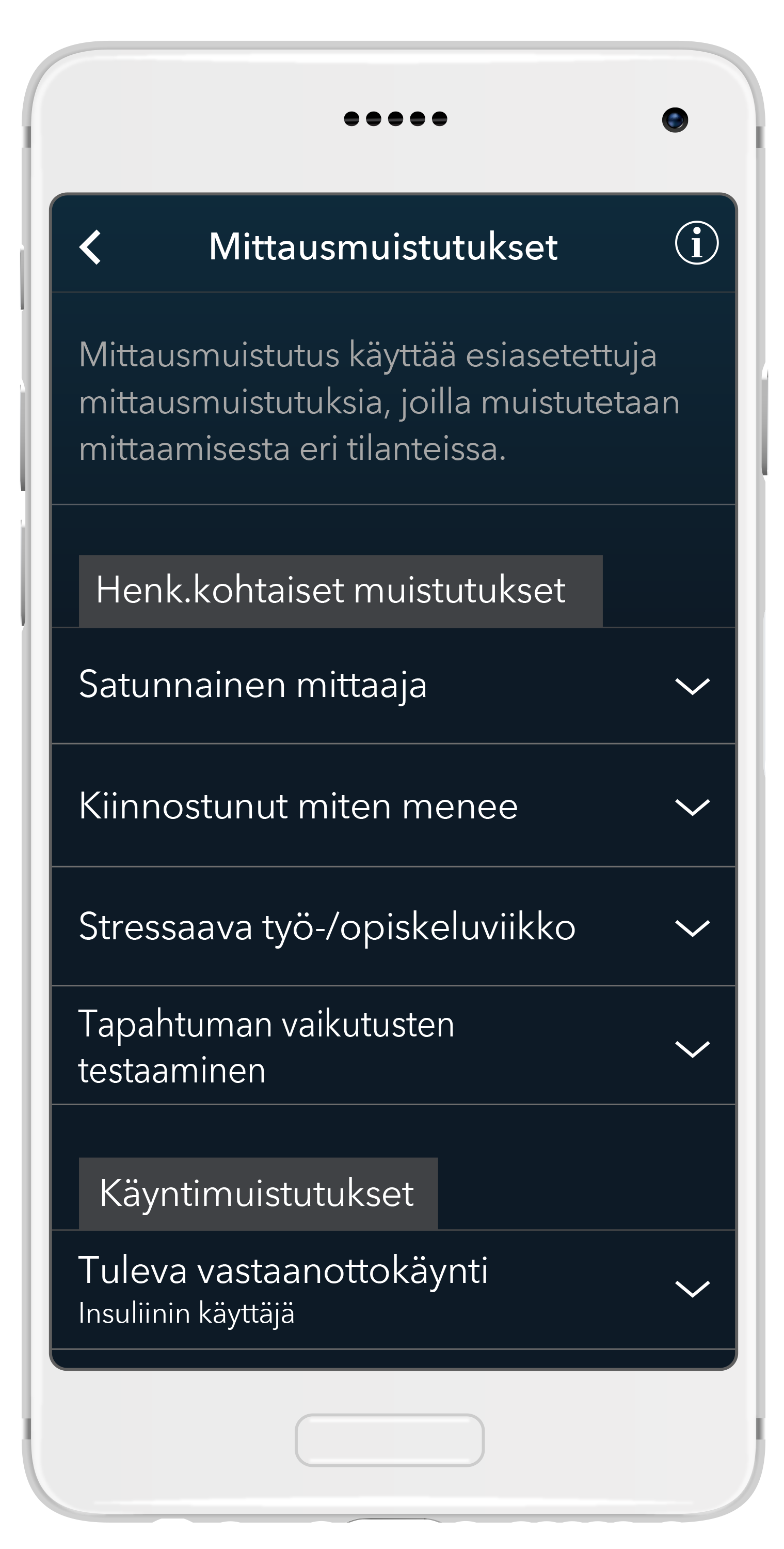 Sovelluksessa saatavilla useita suunnitelmavaihtoehtoja